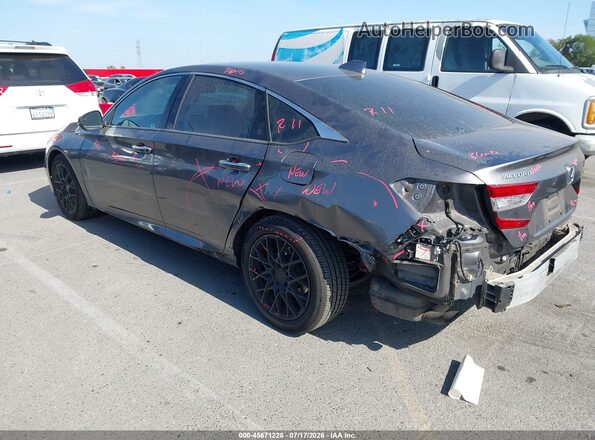 1HGCV1F97JA027784 2018 HONDA ACCORD Gray Tył lewy