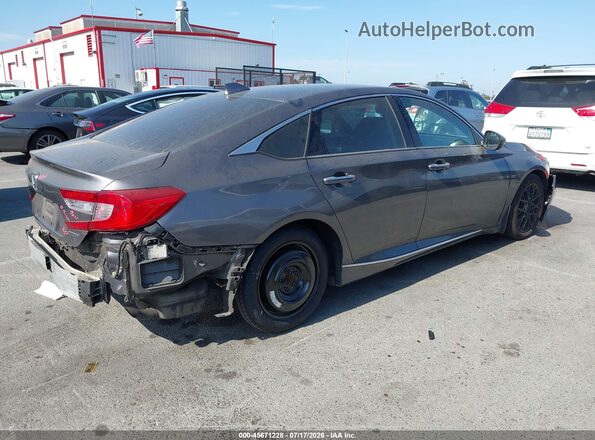 1HGCV1F97JA027784 2018 HONDA ACCORD Gray Tył prawy