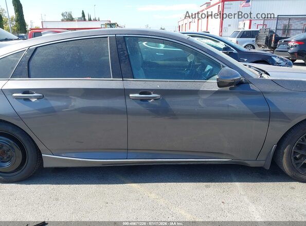 1HGCV1F97JA027784 2018 HONDA ACCORD Gray Widok wnętrza 360 stopni