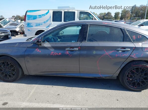 1HGCV1F97JA027784 2018 HONDA ACCORD Gray 