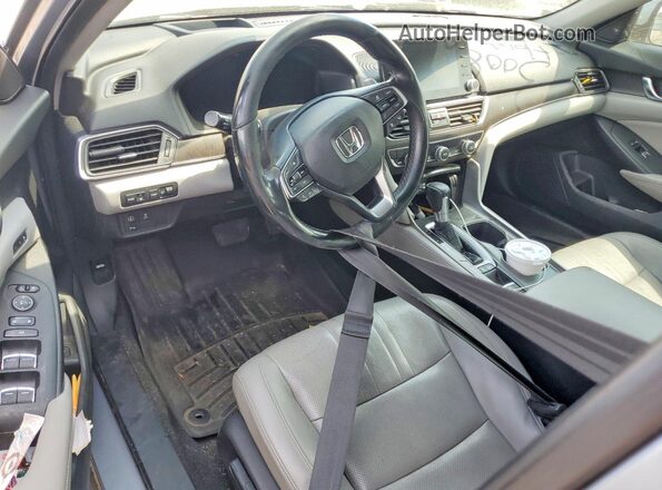 1HGCV1F97JA069436 2018 HONDA ACCORD Silver Вид панелі приладів
