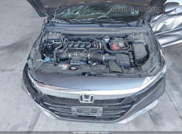 1HGCV1F97JA140635 2018 HONDA ACCORD Gray უკანა ხედი