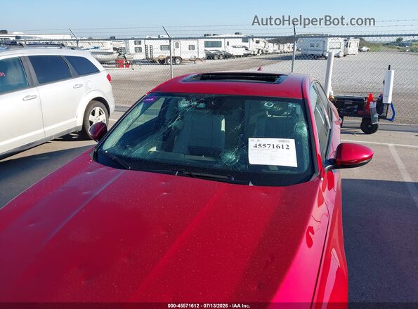 1HGCV1F98JA002697 2018 HONDA ACCORD Red Вид спереду