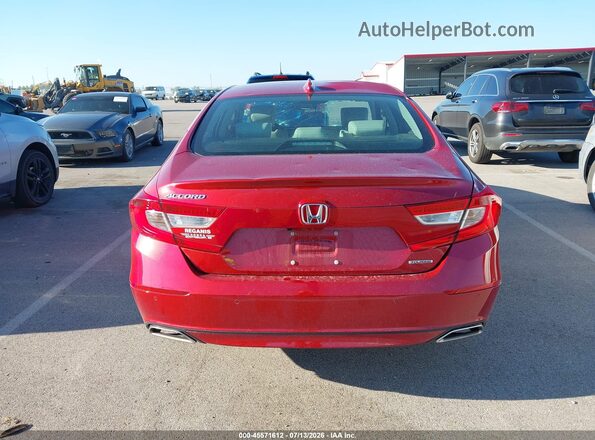 1HGCV1F98JA002697 2018 HONDA ACCORD Red 