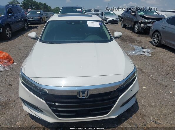 1HGCV1F99JA008041 2018 HONDA ACCORD White Widok zestawu wskaźników