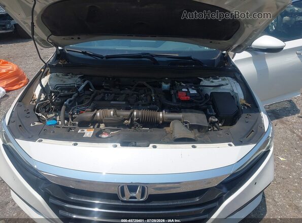 1HGCV1F99JA008041 2018 HONDA ACCORD White Widok z tyłu