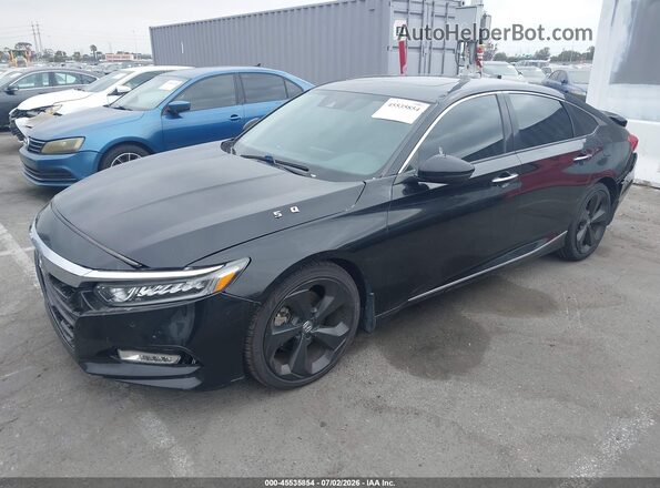 1HGCV1F99JA010601 2018 HONDA ACCORD Black Vista tres cuartos delantera izquierda