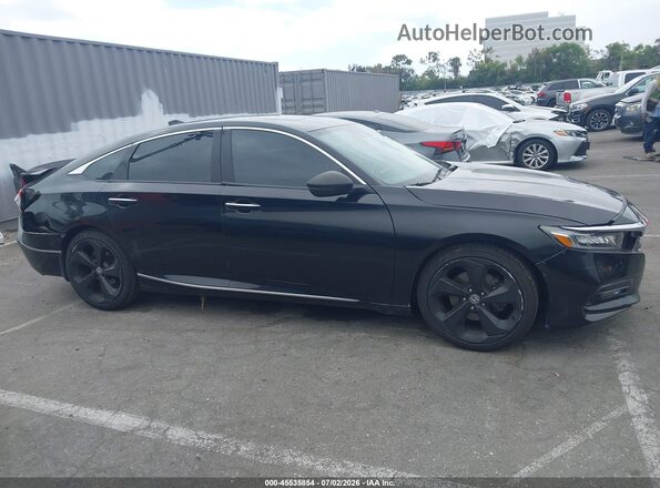 1HGCV1F99JA010601 2018 HONDA ACCORD Black Vista interior trasera