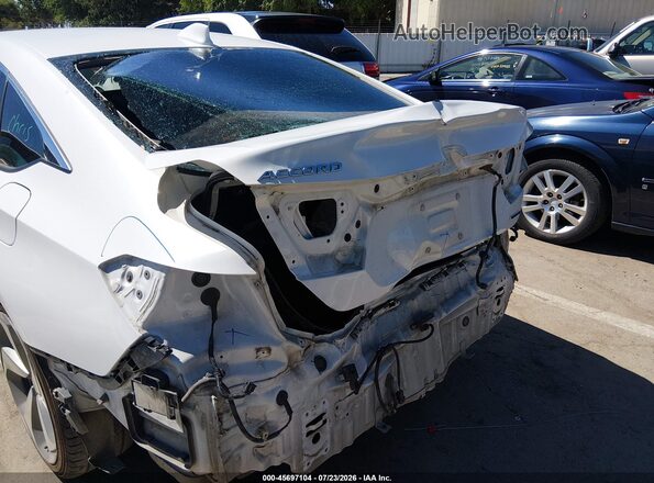 1HGCV1F99JA057935 2018 HONDA ACCORD White Widok z przodu