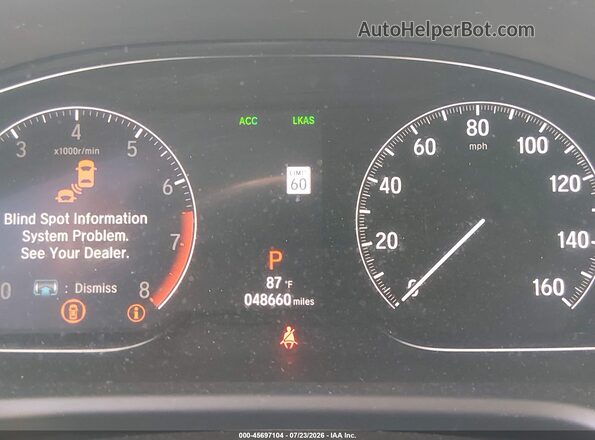 1HGCV1F99JA057935 2018 HONDA ACCORD White Widok tylnych siedzeń