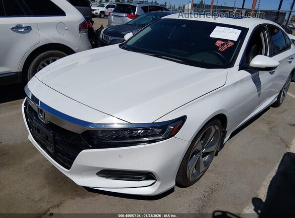 1HGCV1F99JA057935 2018 HONDA ACCORD White Przód lewy