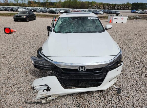 1HGCV1F99JA062908 2018 HONDA ACCORD White Դիմացի տեսք