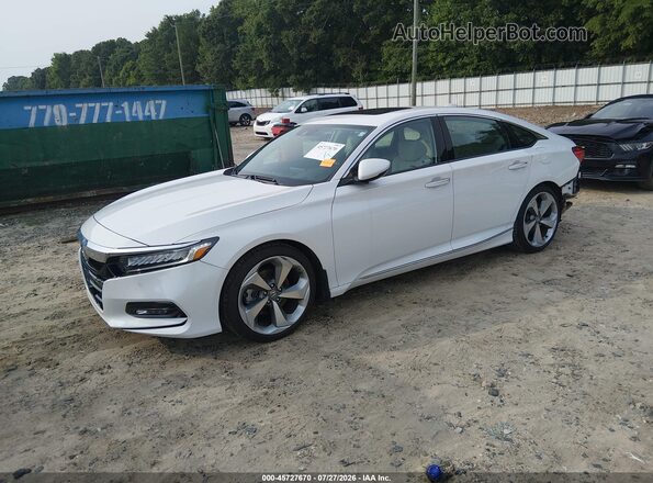 1HGCV1F99JA155329 2018 HONDA ACCORD White Vista tres cuartos delantera izquierda