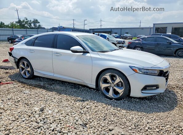 1HGCV1F99JA175743 2018 HONDA ACCORD White Przód prawy