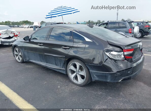 1HGCV1F9XJA030484 2018 HONDA ACCORD Gray Задня ліва чверть