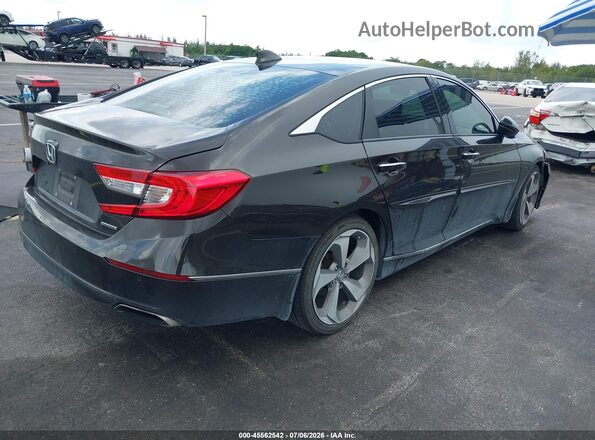1HGCV1F9XJA030484 2018 HONDA ACCORD Gray Задня права чверть