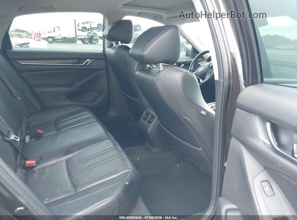 1HGCV1F9XJA030484 2018 HONDA ACCORD Gray Вид наклейки з VIN-кодом
