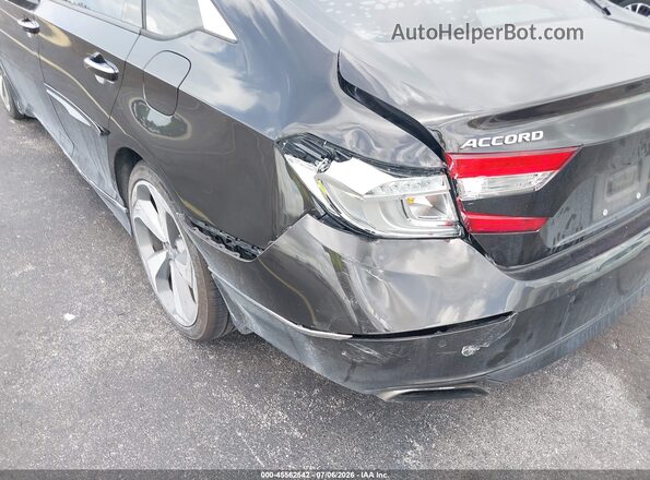 1HGCV1F9XJA030484 2018 HONDA ACCORD Gray Вид спереду
