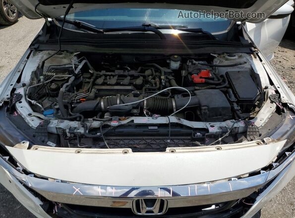 1HGCV1F9XJA144162 2018 HONDA ACCORD White Rear interior view