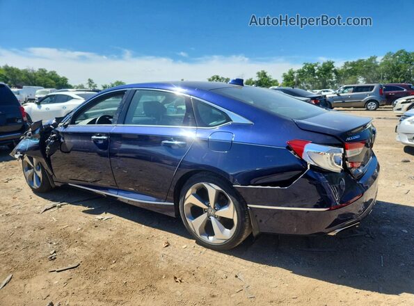 1HGCV1F9XJA148888 2018 HONDA ACCORD Blue Trasero izquierdo