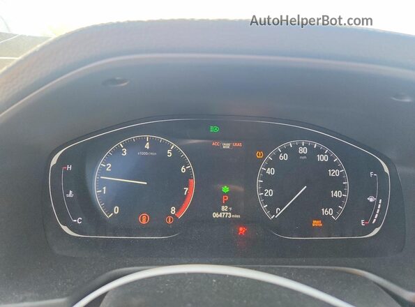 1HGCV1F9XJA148888 2018 HONDA ACCORD Blue Vista del cuadro de instrumentos