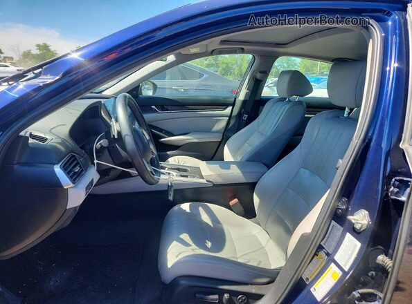 1HGCV1F9XJA148888 2018 HONDA ACCORD Blue Vista interior delantera