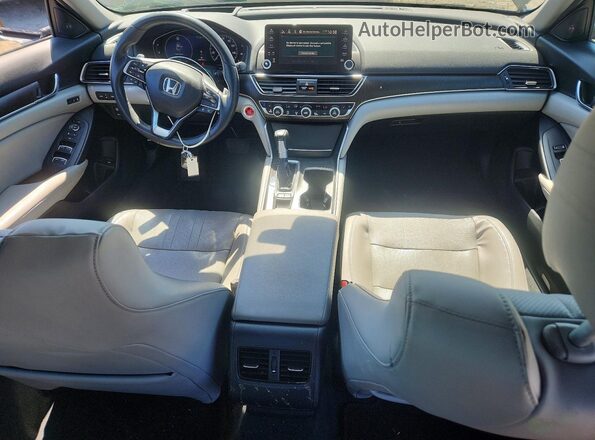 1HGCV1F9XJA148888 2018 HONDA ACCORD Blue Vista del salpicadero