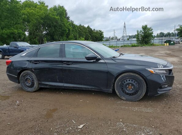 1HGCV1F9XJA802109 2018 HONDA ACCORD Black Przód prawy