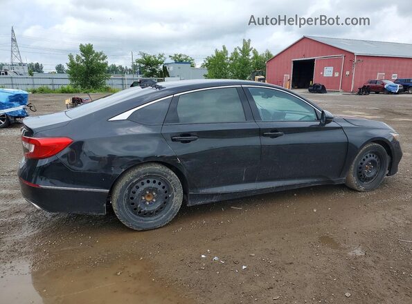 1HGCV1F9XJA802109 2018 HONDA ACCORD Black Tył prawy