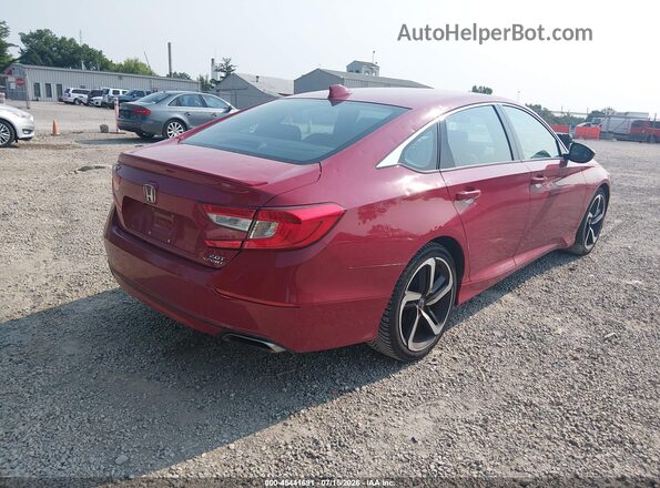 1HGCV2E32KA006684 2019 HONDA ACCORD Red Tył prawy