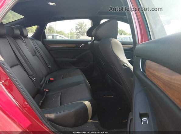 1HGCV2E32KA006684 2019 HONDA ACCORD Red Widok naklejki z numerem VIN
