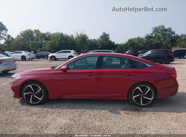 1HGCV2E32KA006684 2019 HONDA ACCORD Red Widok wnętrza 360 stopni