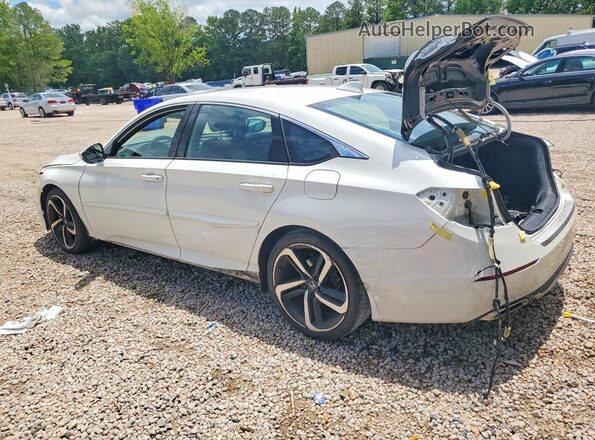 1HGCV2E37JA001320 2018 HONDA ACCORD White Задня ліва чверть