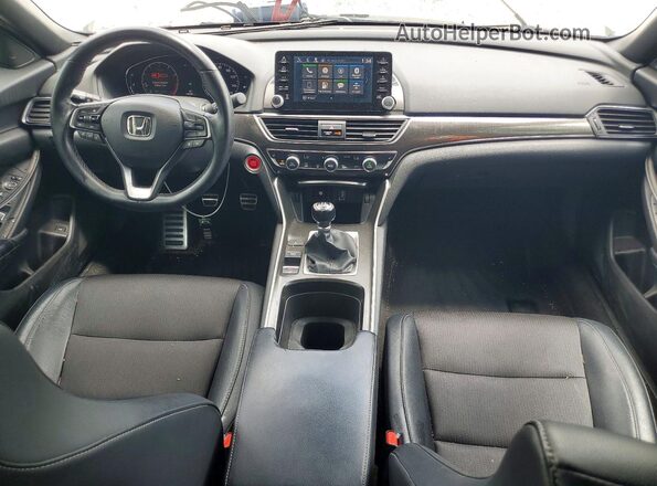 1HGCV2E37JA001320 2018 HONDA ACCORD White Вид панелі приладів