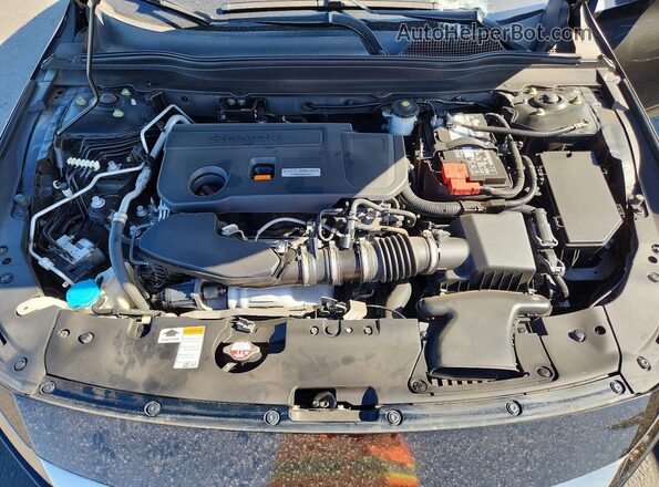 1HGCV2F30JA035758 2018 HONDA ACCORD Black Вид задньої частини салону