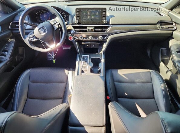1HGCV2F30JA035758 2018 HONDA ACCORD Black Вид панелі приладів