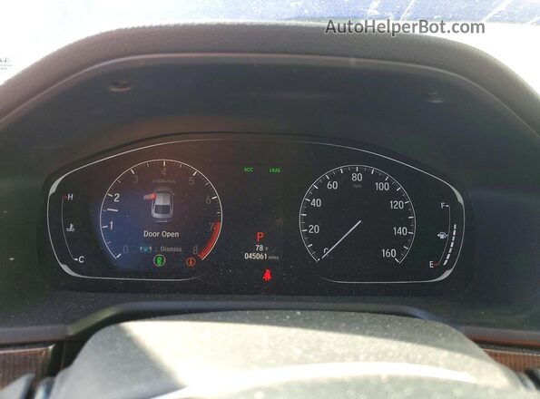 1HGCV2F30JA037008 2018 HONDA ACCORD Blue Вид щитка приладів