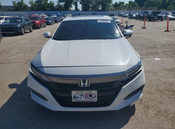 1HGCV2F30KA008397 2019 HONDA ACCORD White Vista frontal