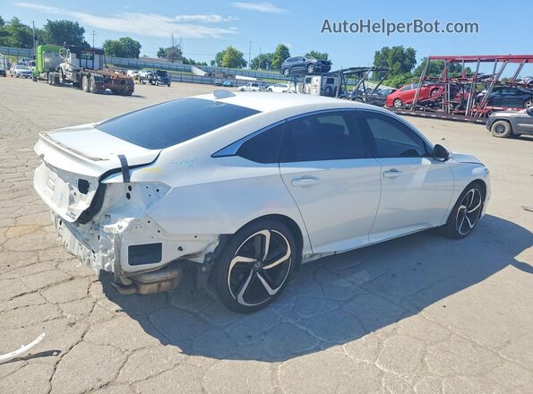 1HGCV2F30KA008397 2019 HONDA ACCORD White Trasero derecho