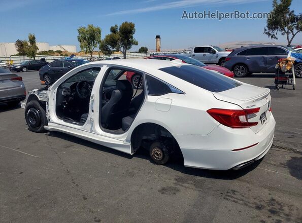 1HGCV2F30KA022249 2019 HONDA ACCORD White Rear left