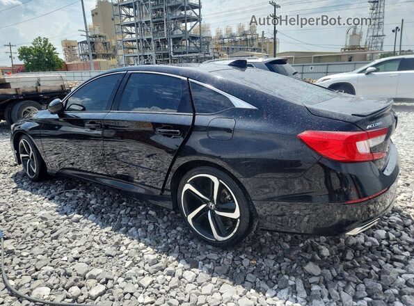 1HGCV2F30LA004531 2020 HONDA ACCORD Black უკანა მარცხენა