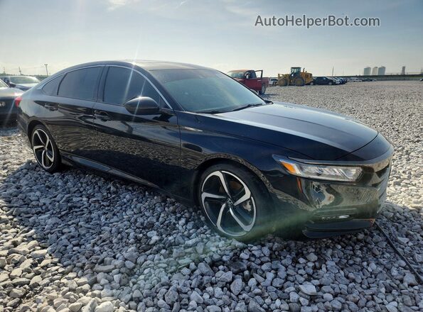 1HGCV2F30LA004531 2020 HONDA ACCORD Black წინა მარჯვენა