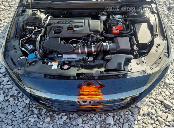 1HGCV2F30LA004531 2020 HONDA ACCORD Black უკანა სალონის ხედი