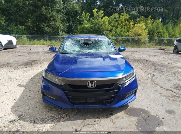 1HGCV2F30LA011317 2020 HONDA ACCORD Blue Vista del cuadro de instrumentos