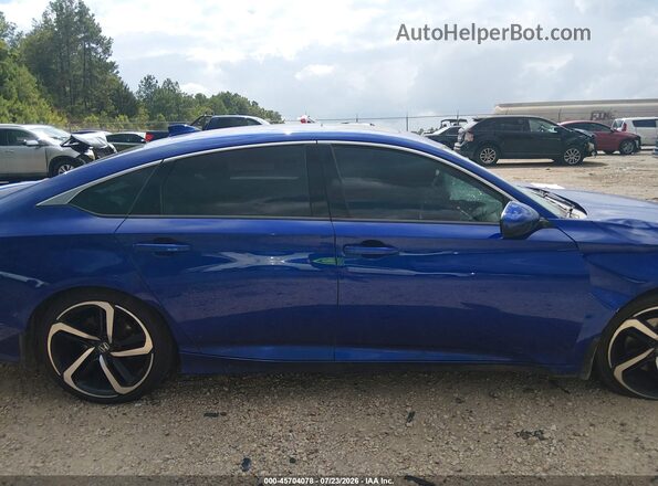 1HGCV2F30LA011317 2020 HONDA ACCORD Blue Vista interior trasera