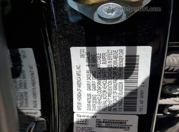 1HGCV2F30LA022236 2020 HONDA ACCORD Black ძრავის განყოფილების ხედი