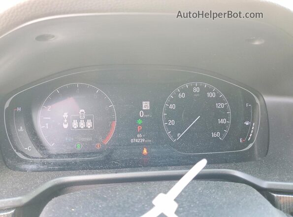 1HGCV2F30MA015109 2021 HONDA ACCORD White Vista del cuadro de instrumentos
