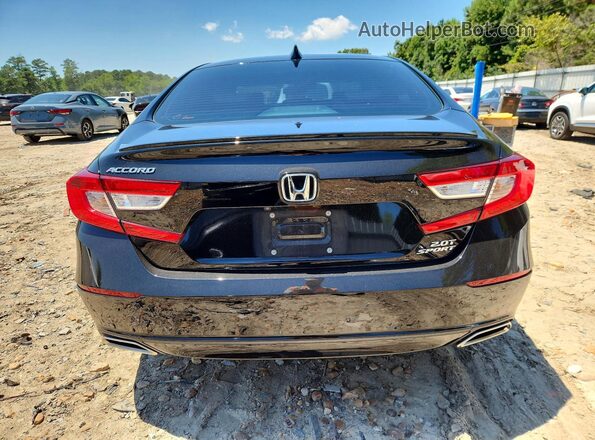 1HGCV2F30MA023291 2021 HONDA ACCORD Black Вид ззаду