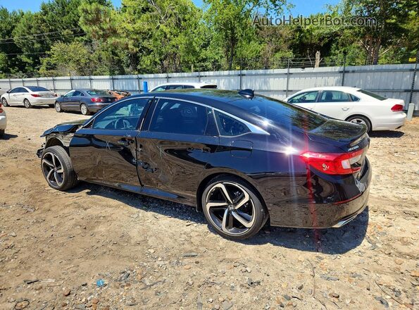 1HGCV2F30MA023291 2021 HONDA ACCORD Black Задня ліва чверть