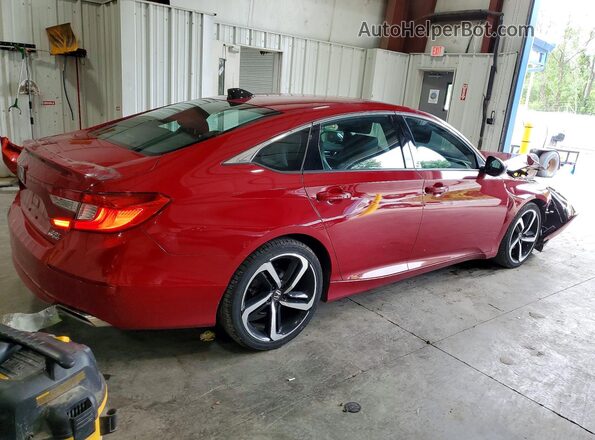 1HGCV2F30MA025638 2021 HONDA ACCORD Red Tył prawy